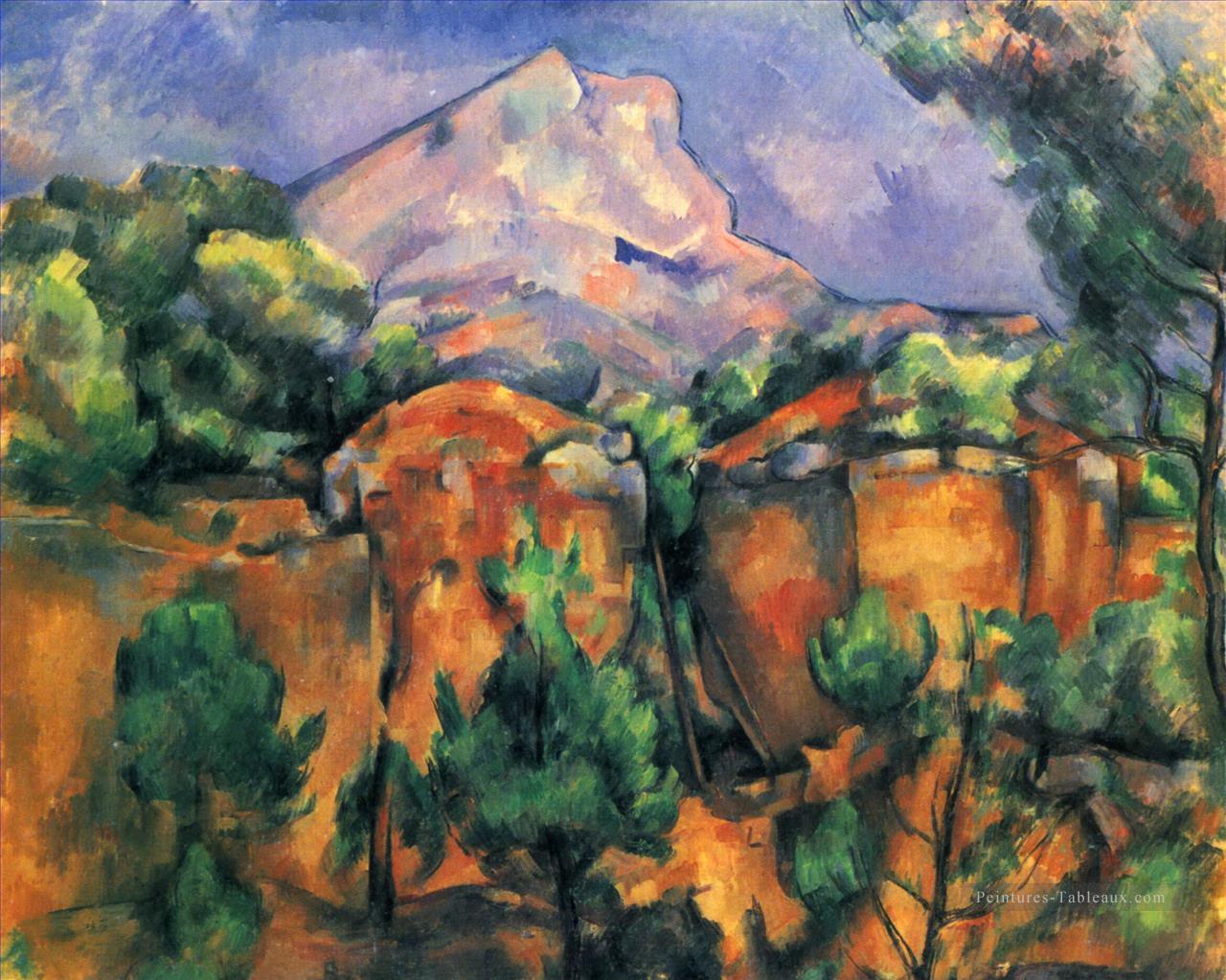 Mont Sainte Victoire 1897 Paul Cézanne Montagne Peintures à l'huile